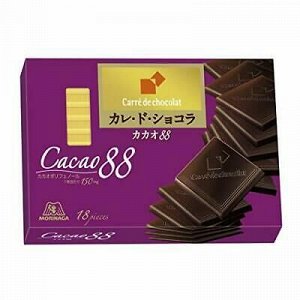 Шоколад Carre de Chocolat "Какао 88" 18шт, Morinaga, 86г,