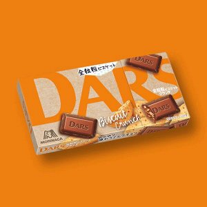 Шоколад DARS молочный с начинкой из печенья 12шт, Morinaga, 38,7г,