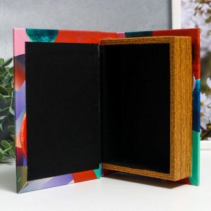 Шкатулка-книга дерево кожзам "Будущее" 18х13х4 см