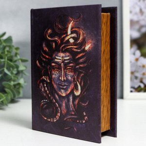 Шкатулка-книга дерево кожзам ""Медуза Горгона"" 18х13х4 см