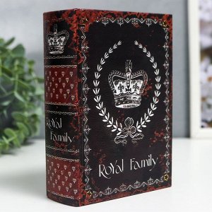 Шкатулка-книга дерево кожзам "Ретро. Корона империи" 16х11х4,5 см