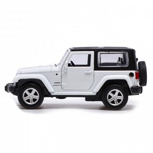 Автоград Машина металлическая JEEP WRANGLER, 1:42, инерция, открываются двери, цвет белый