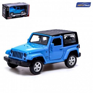 Машина металлическая JEEP WRANGLER, 1:42, инерция, открываются двери, цвет белый