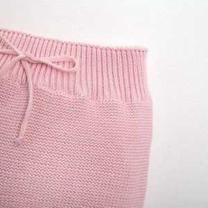 Комплект вязаный Крошка Я "Cute" рост 74-80 см, цвет розовый