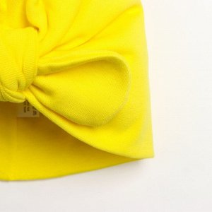 Шапка (чалма) для девочки. цвет желтый -47 см