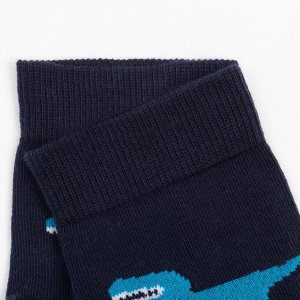 Носки для мальчика, цвет тёмно-синий, размер 16