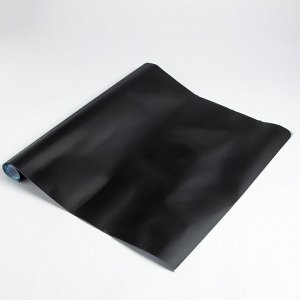Наклейка пластик меловая "Чёрная" 200х60 см