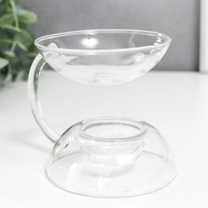Аромалампа стекло "Чаша. Магия" прозрачная 10х9 см