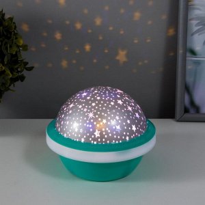 Ночник-проектор "Космос" LED от батареек 3хААА 13,5х13,5х11 см