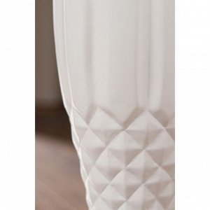 Ваза керамическая "Чаша", напольная,белая матовая, 42 см.
