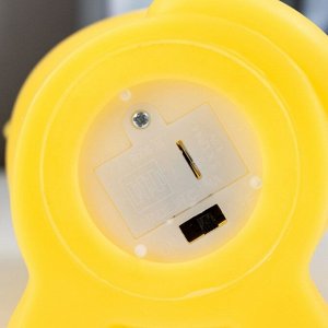 Ночник "Тигрик" LED от батареек AG13 желтый 9,5х7х10 см