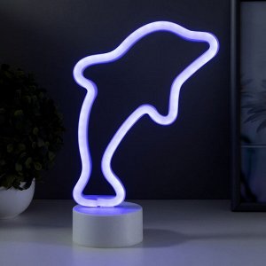 Ночник "Дельфин" LED от батареек 3АА (не в комплекте) 17х8,5х25,5 см