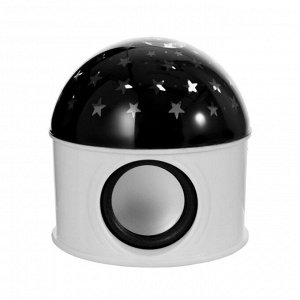 Ночник-проектор "Космос" LED USB (провод 1м) белый 10х10х10,9 см