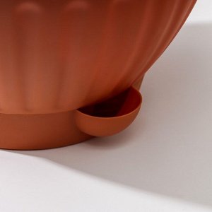 Альтернатива Кашпо для цветов подвесное «Мирабель», 2,5 л, цвет коричневый