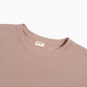 Костюм женский (футболка, шорты) MINAKU: Casual collection цвет бежевый