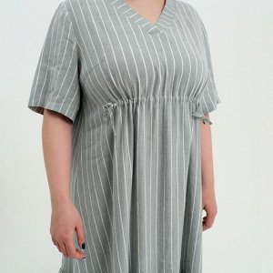 Платье женское на кулиске MIST plus-size, цвет серый