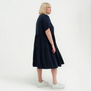 Платье женское MIST plus-size, цвет тёмно-синий