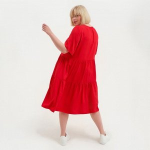 Платье женское MIST plus-size, цвет красный