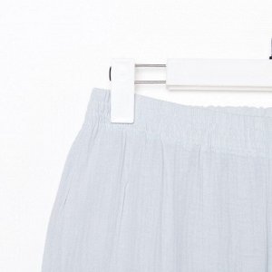Комплект домашний женский (рубашка, брюки) KAFTAN Basic размер, серо-голубой
