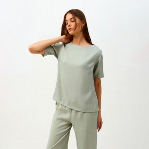 Комплект женский (футболка, брюки) MINAKU: Enjoy цвет оливковый, р-р 42
