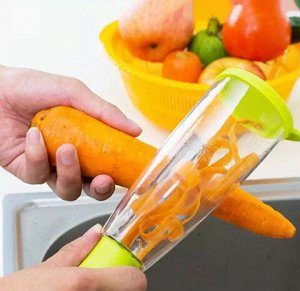 Нож для чистки овощей с контейнером