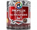 Грунт эмаль по ржавчине 3 в 1 чёрная 1,9кг PROFILUX (6шт/уп)*