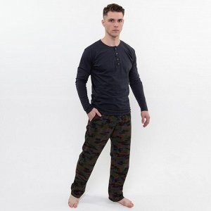 СИМА-ЛЕНД Комплект домашний (лонгслив/брюки) мужской, тёмно-серый