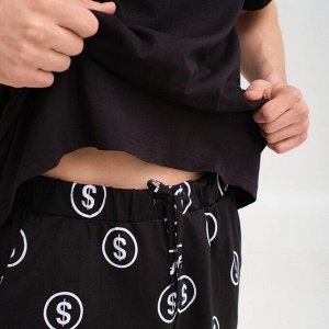 Пижама мужская KAFTAN "Moneymaker" размер, черный