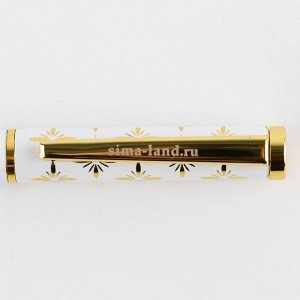 Ручка металлическая в тубусе «Золотому учителю», синяя паста, 1.0 мм
