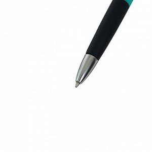 Ручка шариковая Calligrata, автоматическая, 0.5 мм, с резиновым держателем, стержень синий, МИКС
