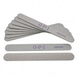 Пилка OPI на деревянной основе 180/240, (50шт), стандартное напыление, основа 1.2мм