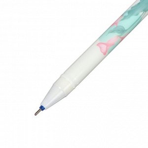 Ручка гелевая СТИРАЕМЫЕ ЧЕРНИЛА, стержень синий 0,35мм, корпус с рисунком МИКС