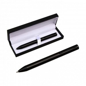 Ручка подарочная, шариковая "Статус" в кожзам футляре, поворотная, корпус черный, матовый