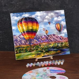 Картина по номерам на холсте с подрамником «Воздушные шары» 40х50 см
