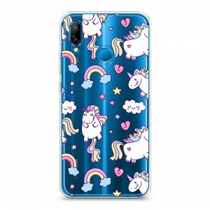 Силиконовый чехол Sweet unicorns dreams на Huawei P20 Lite