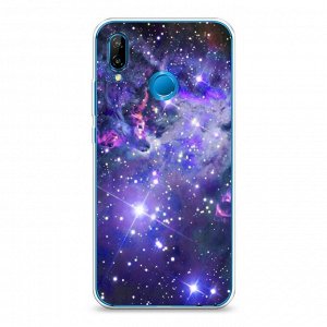 Силиконовый чехол Яркая галактика на Huawei P20 Lite