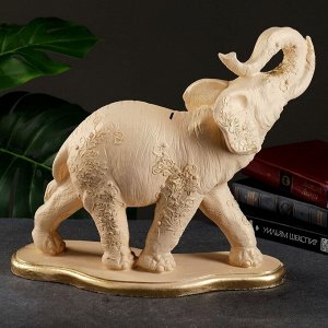 Копилка "Слон индийский" слоновая кость, 32х15х36см