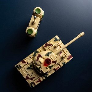 Танковый бой «Танковое сражение», на радиоуправлении, 2 танка, свет и звук