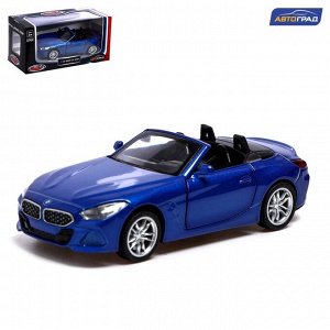 Машина металлическая BMW Z4M40i, 1:38, инерция, открываются двери, цвет синий