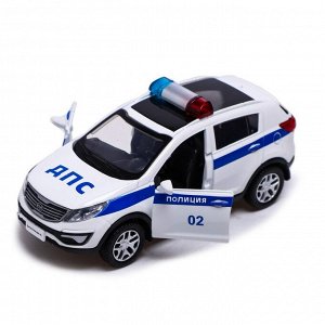 Машина металлическая KIA SPORTAGE R-Police, 1:39, инерция, открываются двери