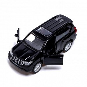 Автоград Машина металлическая TOYOTA LAND CRUISER PRADO, 1:42, инерция, цвет чёрный