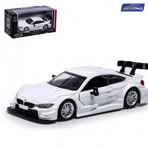 Машина металлическая BMW M4 DTM, 1:44, инерция, открываются двери, цвет жёлтый