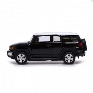 Машина металлическая TOYOTA FJ CRUISER, 1:43, инерция, открываются двери, цвет чёрный