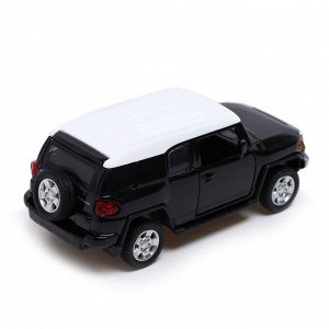 Машина металлическая TOYOTA FJ CRUISER, 1:43, инерция, открываются двери, цвет жёлтый