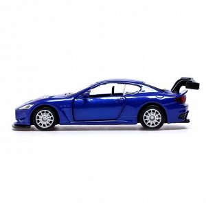 Машина металлическая MASERATI GRAN TURISMO MC GT4, 1:43, инерция, цвет синий