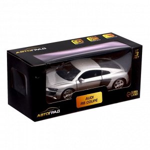 Машина металлическая AUDI R8 COUPE, 1:32, инерция, открываются двери, цвет жёлтый