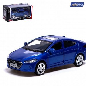 Машина металлическая HYUNDAI ELANTRA, 1:40, инерция, открываются двери, цвет синий