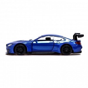 Машина металлическая BMW M6 GT3, 1:44, инерция, открываются двери, цвет белый