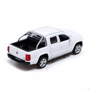 Машина металлическая VOLKSWAGEN AMAROK, 1:46, инерция, открываются двери, цвет белый