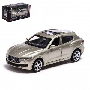 Машина металлическая MASERATI LEVANTE, 1:43, инерция, открываются двери, цвет бежевый